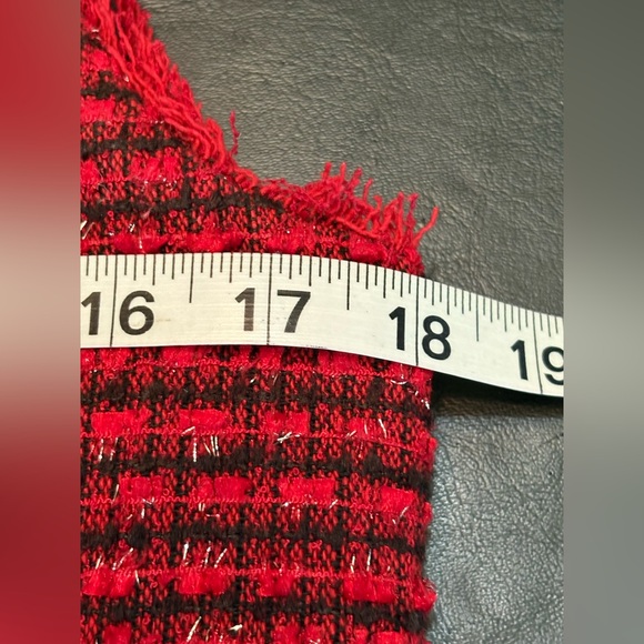 Ann Taylor Textured Red Midi Dress - Picture 11 of 15